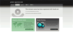Desktop Screenshot of green-sparrow.com