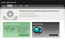 Tablet Screenshot of green-sparrow.com